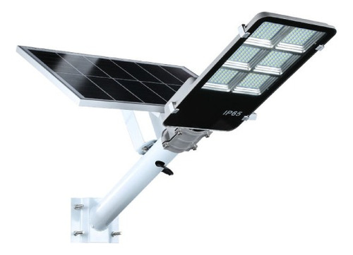 Foco Solar Led 600w Exterior, Luminaria+soporte Luz Fija