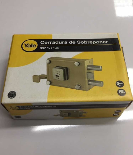 Cerradura Chapa Yale 987 1/4 Plus Llave De Punto