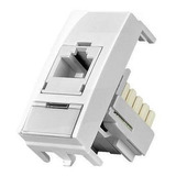 Módulo Rede De Informática Rj45 Cat5e Sleek Branco 16045