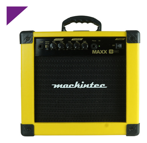 Amplificador Para Guitarra Violão Teclado Maxx 15 Amarela