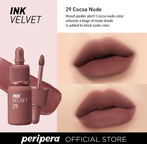 Ink Velvet Lip Tint Peripera Color 29 Cocoa Nude