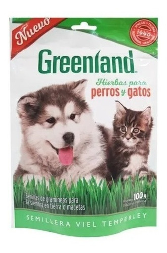  Semillas Hierba Gatera Gatos Perros 100gr Greenland