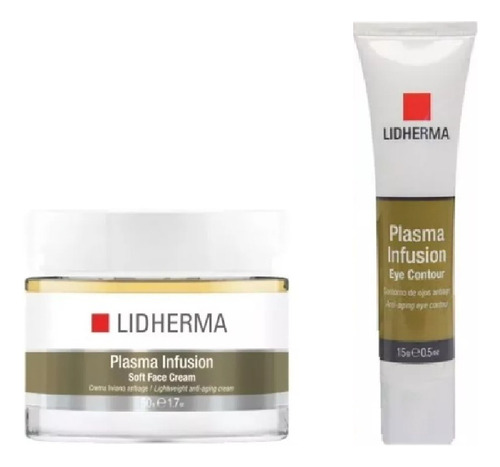 Lidherma Kit Plasma Soft Face Cream Ex Energy + Plasma Ojos