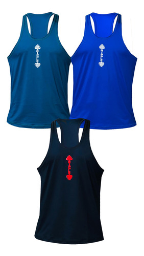 Pack X3 Camisetas Esqueleto Hombre Gym Originales Ripple