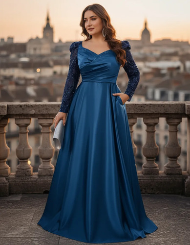 Vestido Talla Grande Piezas De Lentejuelas Vestidos De Noche | Meses sin interés