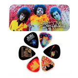 Pajitas Dunlop Jimi Hendrix De Grosor Medio Con Funda Metálica De Colores