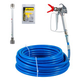 Kit Manguera Pulverización Pintura Ariless 1/4in, 15m Color Azul