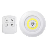 Luz Led Lampara Con Control Remoto A Pilas Color Blanco