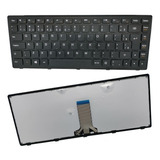 Teclado Lenovo Ideapad G400s Z410 Preto Com Moldura Preta