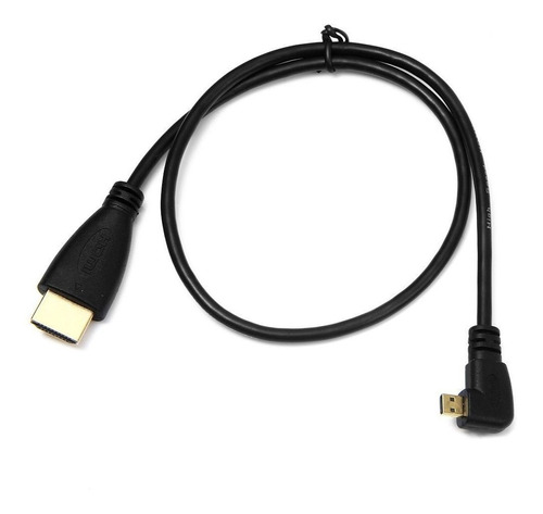 Cy En Ángulo Recto 90 Grados Micro Hdmi A Hdmi Macho Hdtv Ca