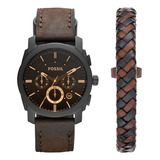 Set De Relojes Fossil Machine Fs5251set De Acero Inoxidable