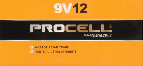 Pilas Duracell Procell De 9 Voltios  Paquete De 12.  Dp9v12 
