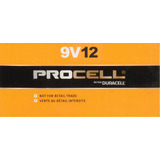 Pilas Duracell Procell De 9 Voltios  Paquete De 12.  Dp9v12 