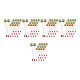 Bastones Redondos Para Piruletas Con Forma De Arcoíris, 70 U