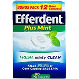 Efferdent Plus Mint Denture Cleanser Tablets 90 Ea (paquete 