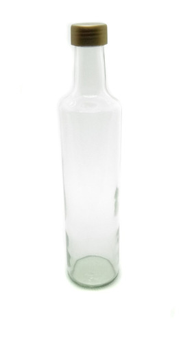 10 Botella Cilindrica De Vidrio 500cc.licores Aceite Tapa A 