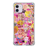 Capa Capinha Anti Shock Personalizada Barbie Colagem