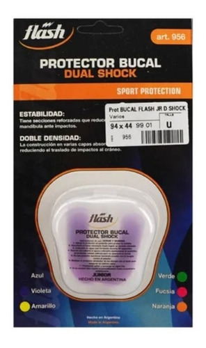 Protector Bucal Flash Niños Violeta  Dual Shock - 956