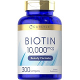 Carlyle | Biotin | 10,000mcg | 300 Softgels 
