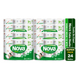 Toalla De Papel Nova Extra Diseño Doble Hoja 24 Rollos