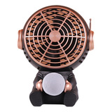 Ventilador De Escritorio Space Astronaut Night Light Fan Usb