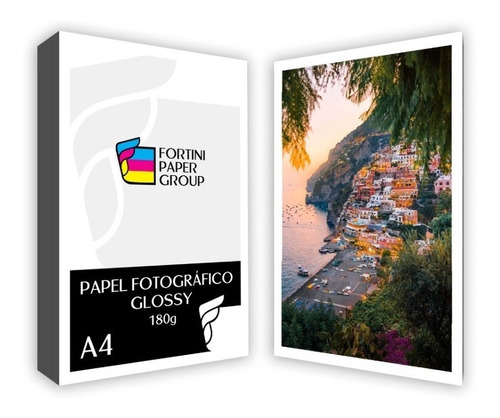 300 Folhas Papel Foto Glossy 180g A4 Brilho Prova Dagua Jato