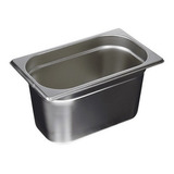 Deposito Gastronomico Acero Inox 1/4 15 Cm Con Tapa (26x16)