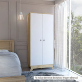 Closet Z-81 Bi-color 2 Puertas/2 Cajones  Duna / Blanco