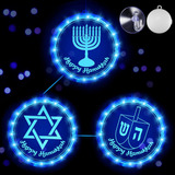 Luces De Decoración De Hanukkah 3 En 1 De 6.3 Pulgadas, Janu