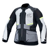 Jaqueta Alpinestars Andes Air Drystar Gelo Cinza Preto Xl