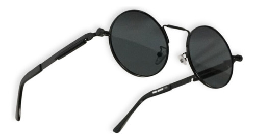 Lentes De Sol Retro Punk Lennon Black + Estuche My06