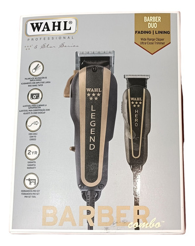 Máquinas De  Cortar Pelo Wahl Barber Combo Professional