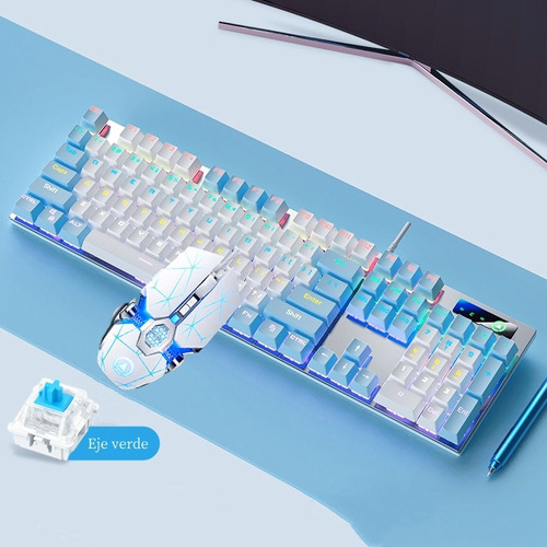 Kit De Mouse Y Teclado Mecánico Profesional Para Juegos