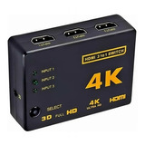 Switch Hdmi 4k 3x1 Splitter Video Alta Calidad Controlremoto