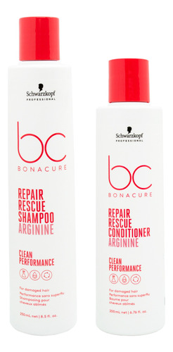 Kit Schwarzkopf Reparador Repair Rescue Shampoo + Enjuague