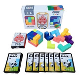 Juego De Mesa Rompecabezas Cubo Soma 2und Armable Niños Estructura Naranja