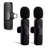 Microfone Smart Duplo Lapela Wireless 2.4ghz Para Ios iPhone