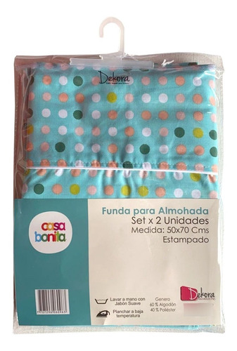 Setx2 Fundas Almohada 50x70 Cm Estampada