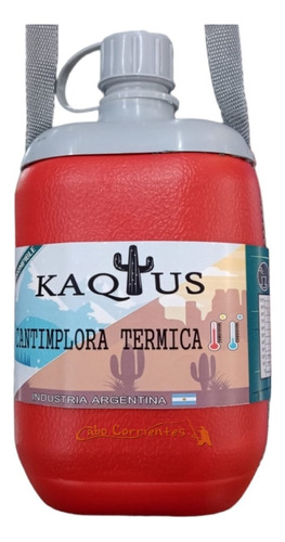 Cantimplora Termica Kaqtus 1l Gym Camping Escolar Con Correa