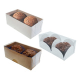 50 Caixas Para 2 Bombons Brigadeiros Doces Gourmet 8x4x3 Cm