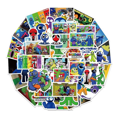 Rainbow Friends 50 Calcomanias Stickers De Pvc Vs Agua