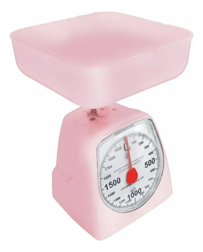 Balanza De Cocina 2 Kg Carol Color Rosa