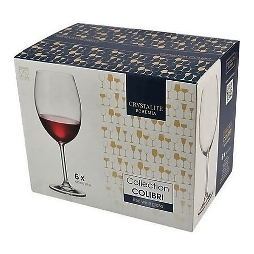 Conjunto 6 Taças De Vinho Cristal 580ml - Importado