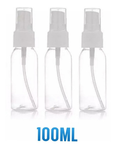 3 Botella De Spray Plastico100ml Trasparente 