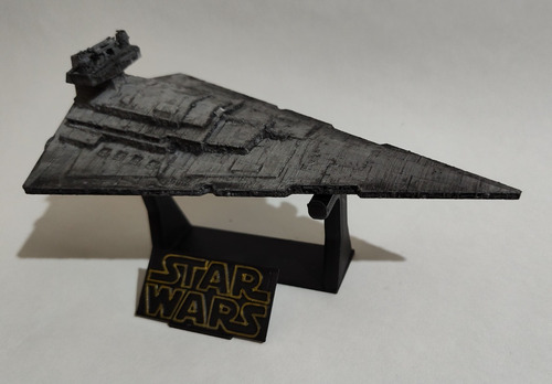Destructor Imperial Estelar Nave Star Wars 16cm Con Base