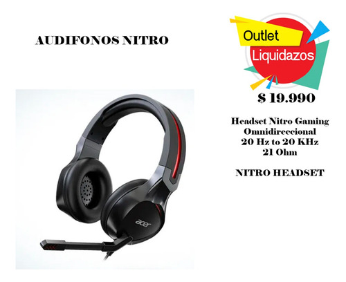 Audifonos Headset Nitro