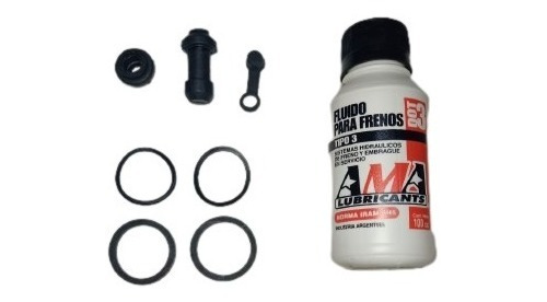 Kit Reparación Caliper Zanella Styler + Liquido  - Bmd Motos