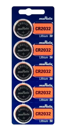 05 Baterias Cr2032 2032 3v Sony / Murata 1 Cartela C 5 Unid