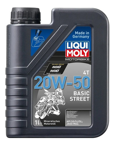 Liqui Moly 20w50 Street Aceite Lubricante Moto 4t X 1lt