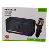 Parlante Wireless Boo Ms Bass M2203 Bluetooth Color Negro